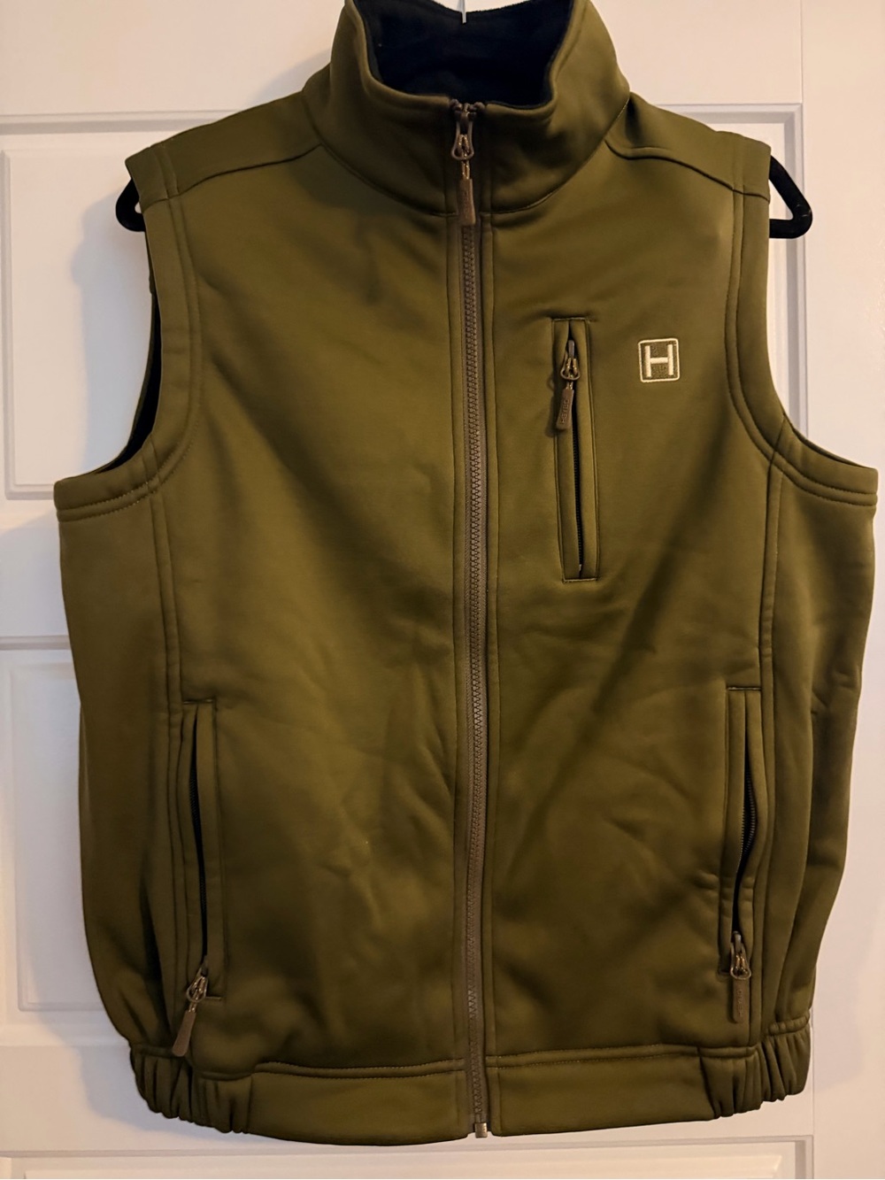 Hey I Men's Olive Green Softshell Vest Sz Small